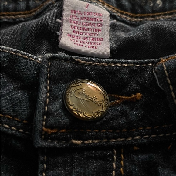 Vintage low rise Candies jeans sz 1. Straight leg jeans feature zippers. - Picture 5 of 8